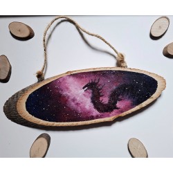 Galaxis Sárkány – Fa Szelet Festmény